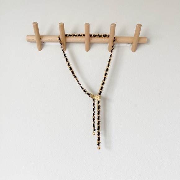 St. John Accessories - St. John Gold and Navy Chain Belt